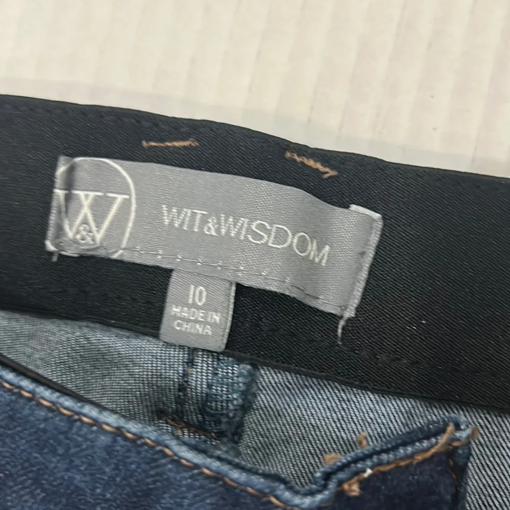 NWOT WIT & WISDOM Ab-Solution Itty Bitty Bootcut Jeans Size 10 - Picture 4 of 16